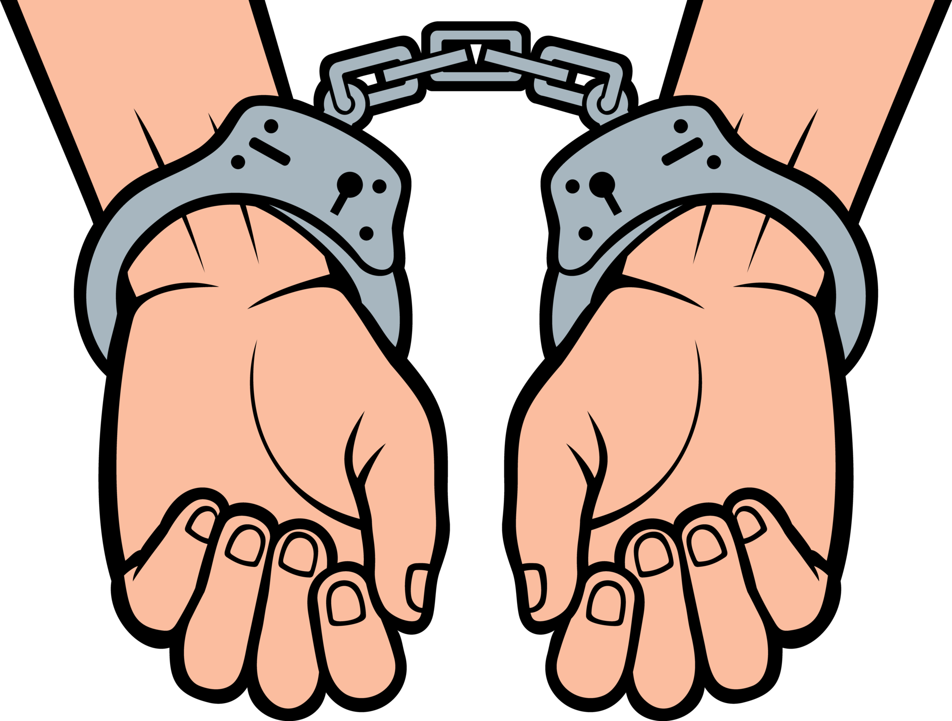 Hands In Handcuffs Png Illustration Png