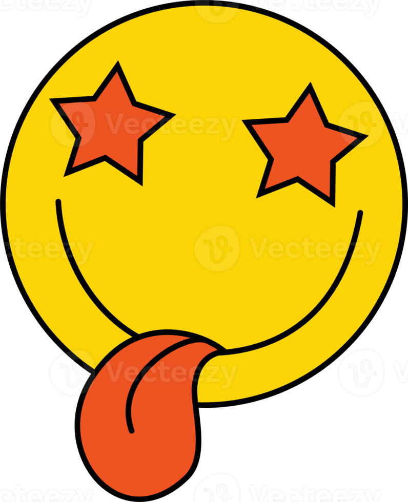 Schild. Smiley mit herausgestreckter Zunge png