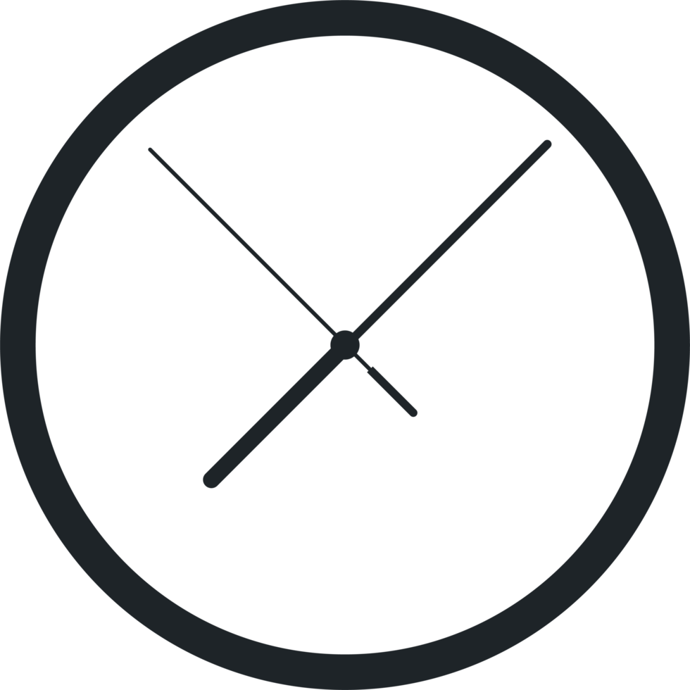 Clock icon clipart design illustration png