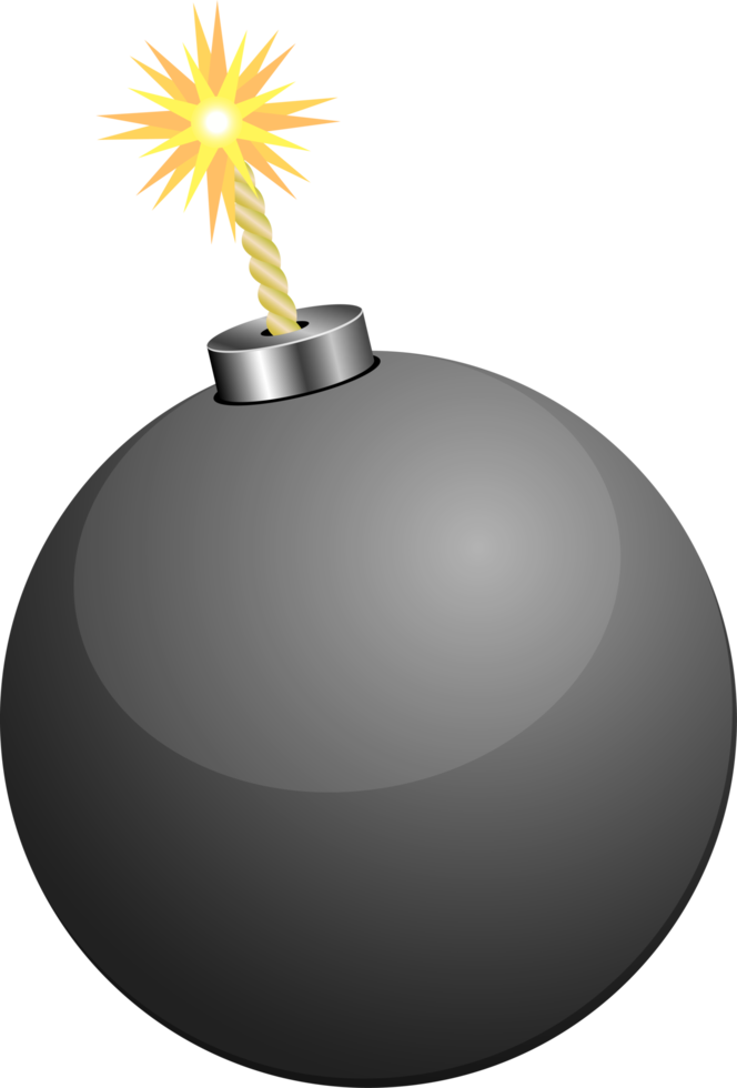 illustrazione del disegno di clipart della bomba png