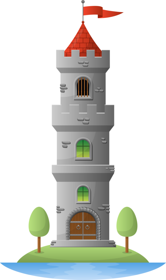 illustration de conception clipart château médiéval png