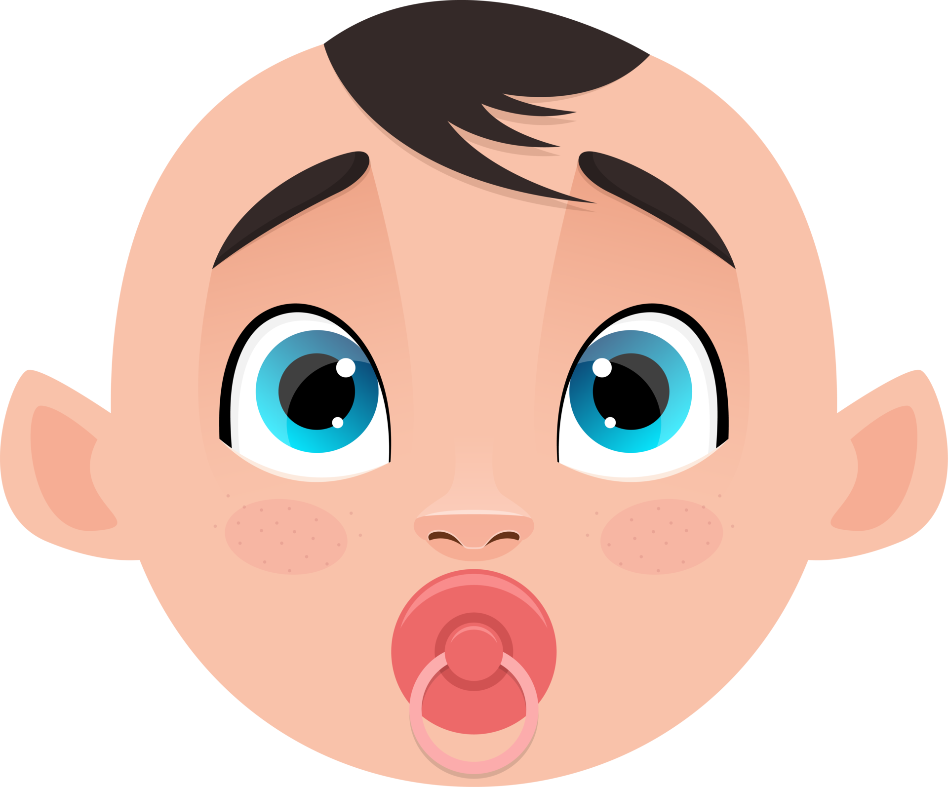 Cute baby clipart design illustration 9394225 PNG