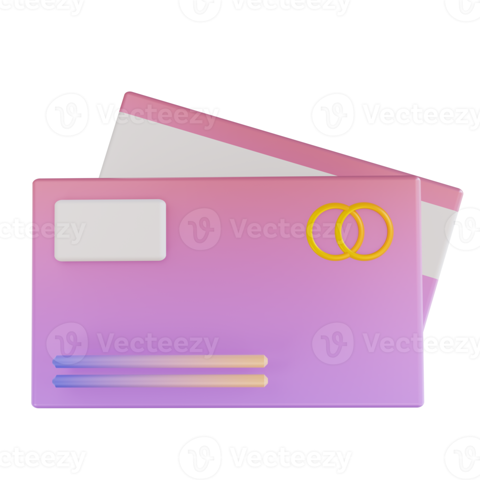 3D illustration colorful credit card png