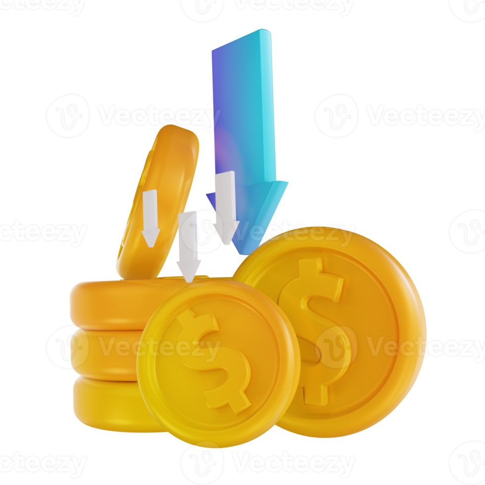 3D illustration colorful withdraw money png