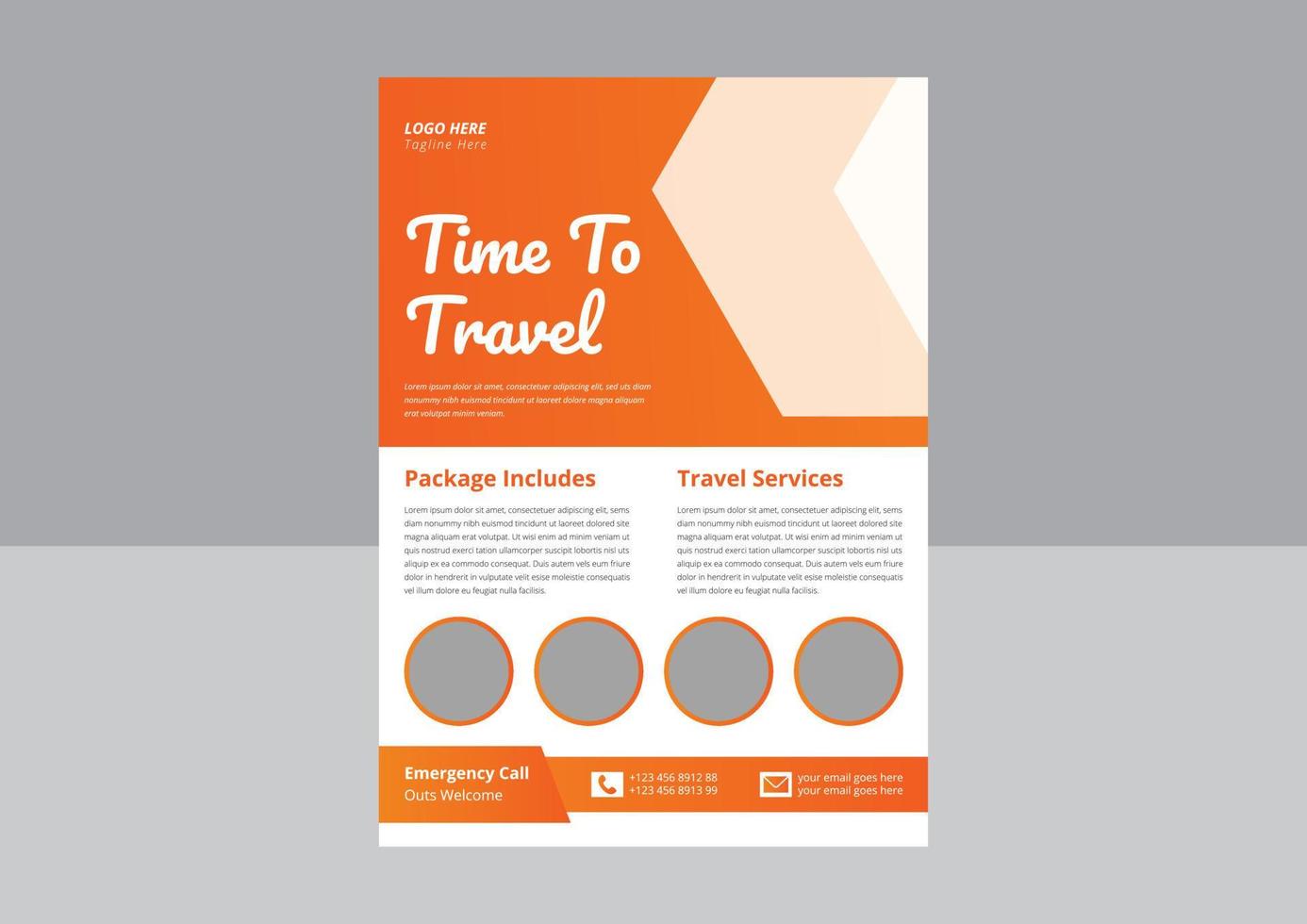 Travel flyer template design. Holiday summer travel and tourism flyer. tour flyer template. cover, poster, flyer design. vector