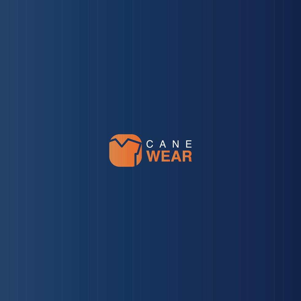 vector libre de diseño de logotipo de marca de moda de desgaste de caña