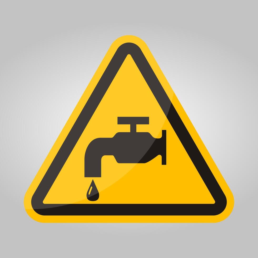 No water tap sign on white Background vector