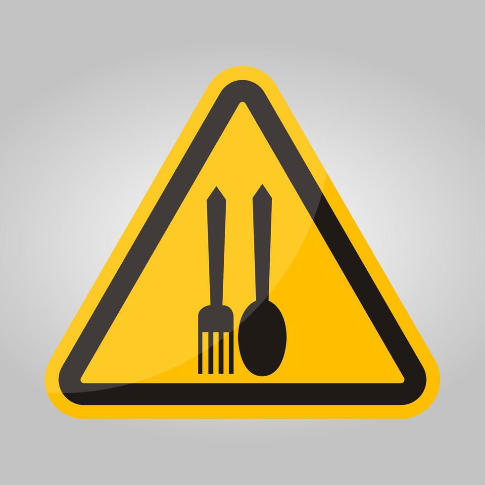 No Food Allowed Symbol On White Background vector