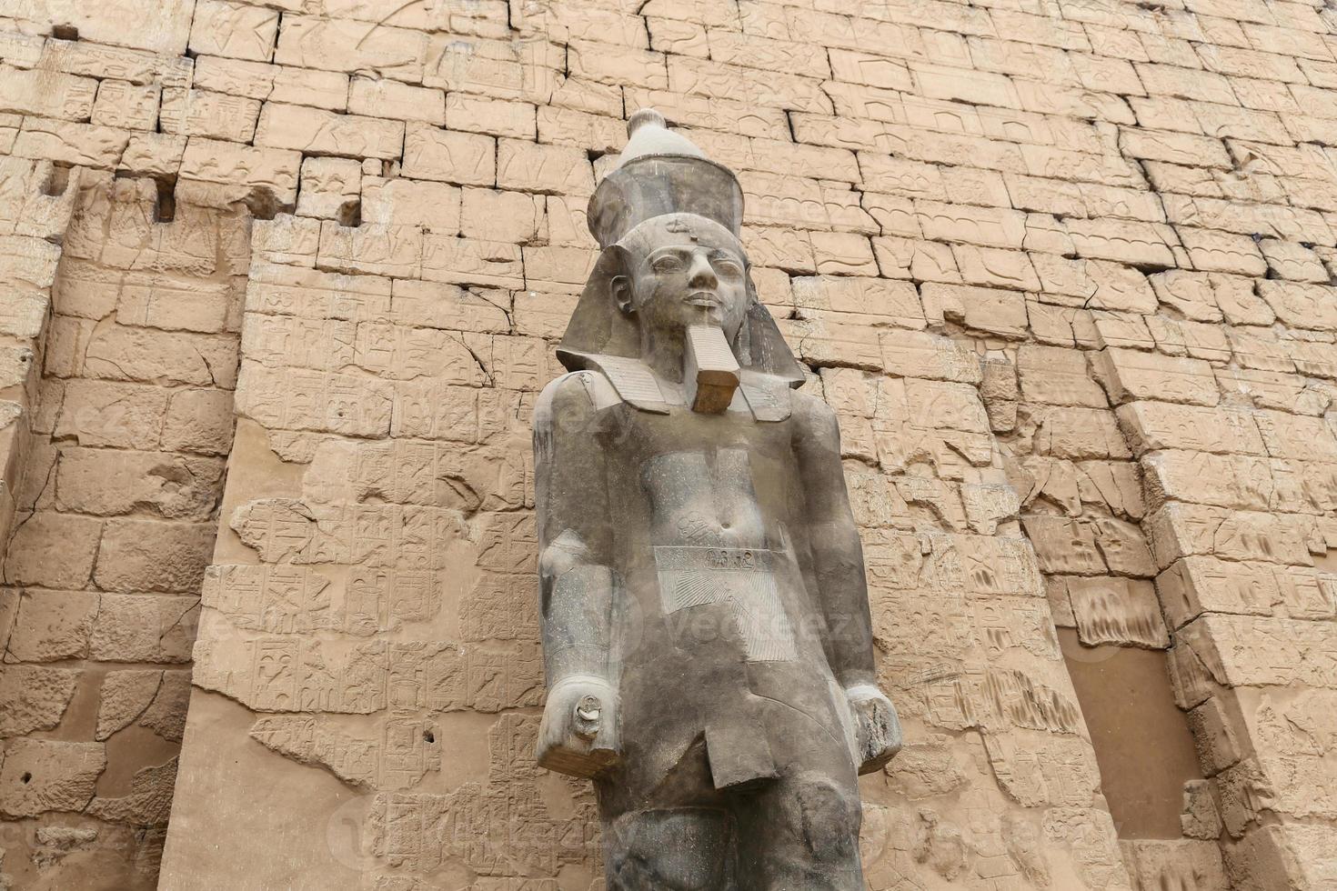 Sculpture in Luxor Temple in Luxor, Egypt photo