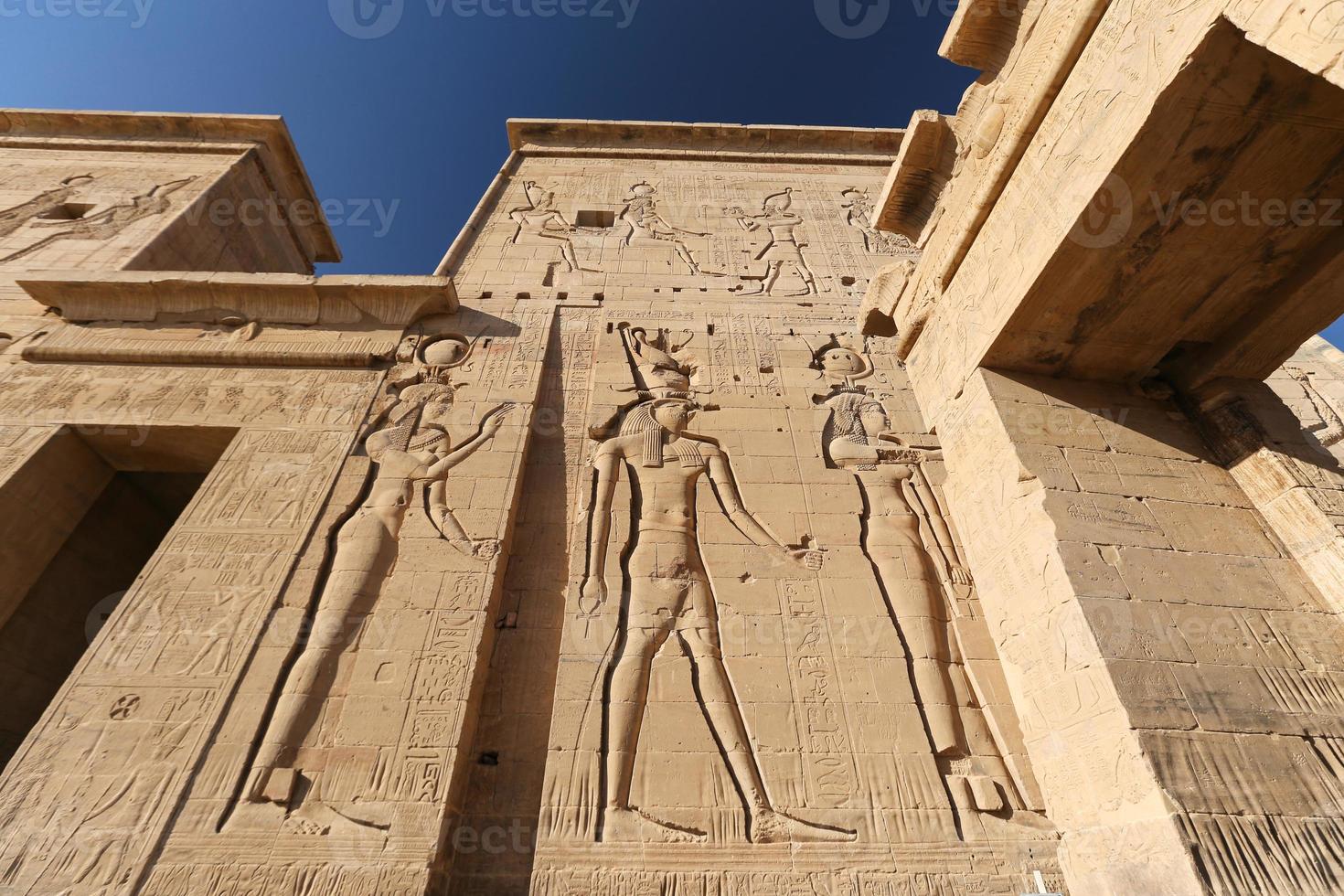 Scene in Philae Temple, Aswan, Egypt photo