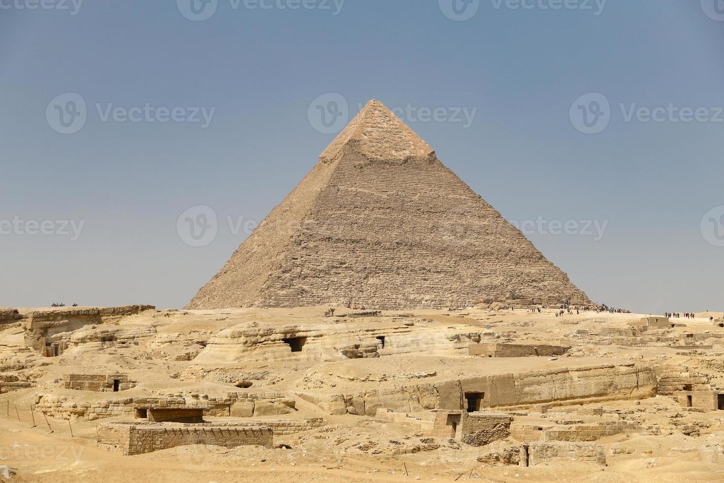 Pyramid of Khafre in Giza Pyramid Complex, Cairo, Egypt photo