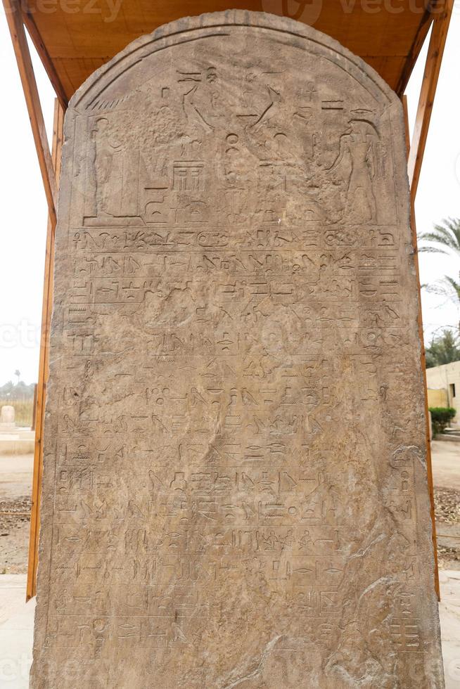 Hieroglyphics in Memphis, Cairo, Egypt photo