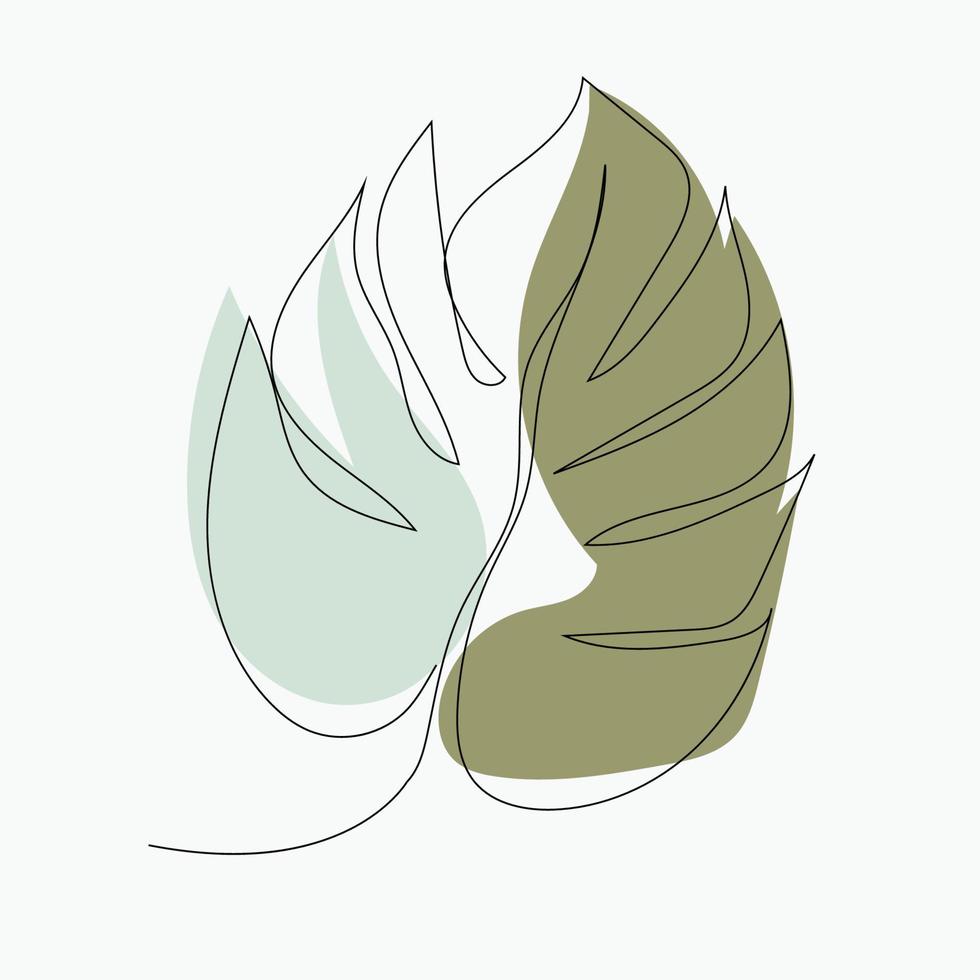 diseño de logotipo de fondo de hoja, iconos de arte vectorial, en colores pastel vector