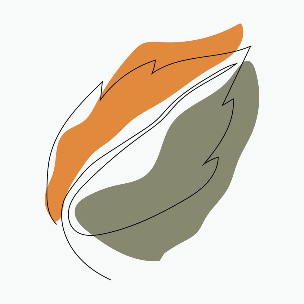 diseño de logotipo de fondo de hoja, iconos de arte vectorial, en colores pastel vector