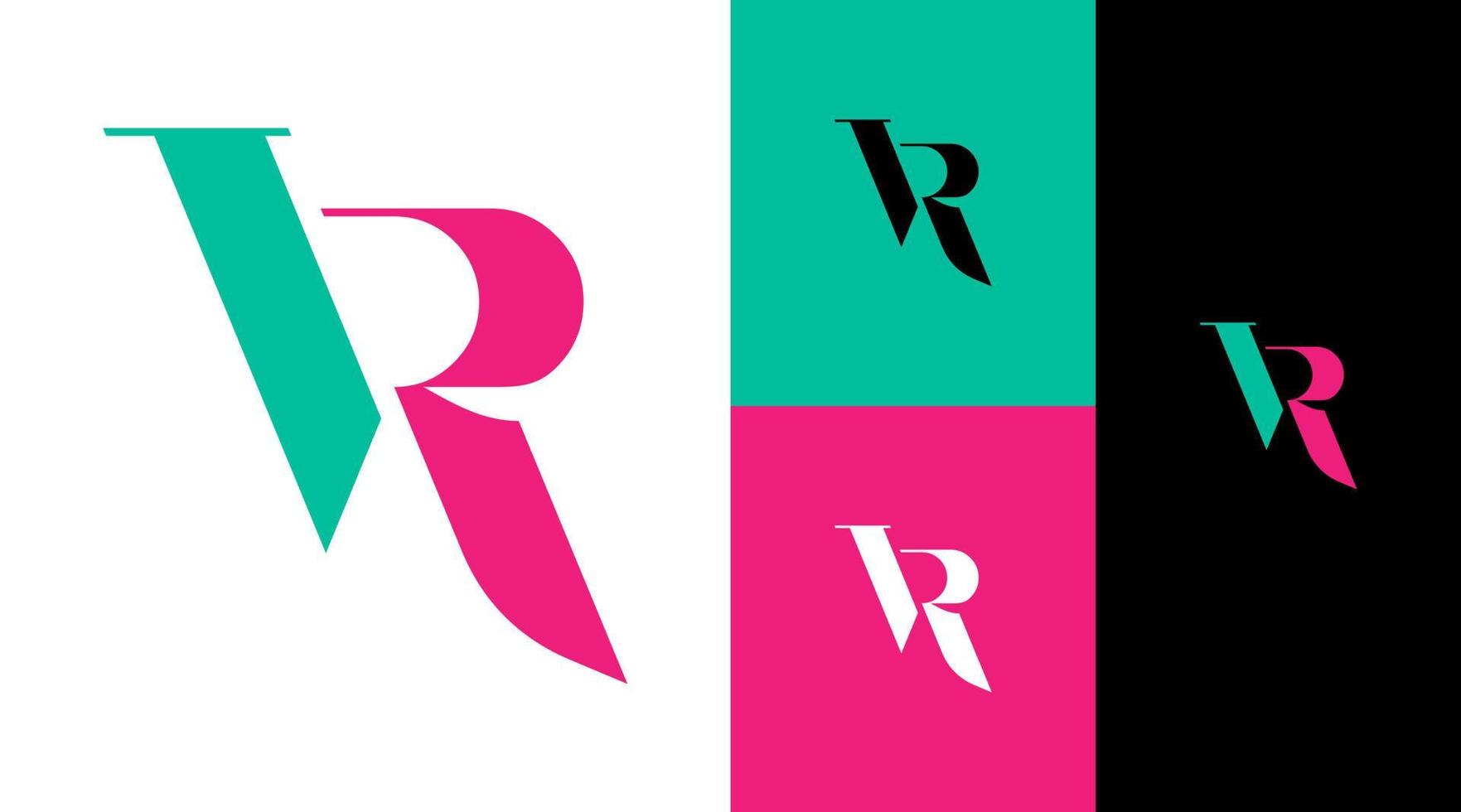 IR Monogram Letter Business Company Brand Logo Design vector