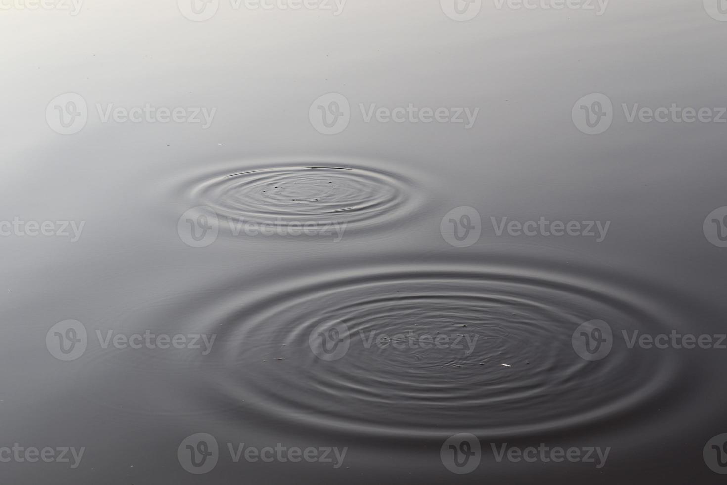 Detailed close up view on water surfaces with ripples and waves and the sunlight reflecting at the surface photo