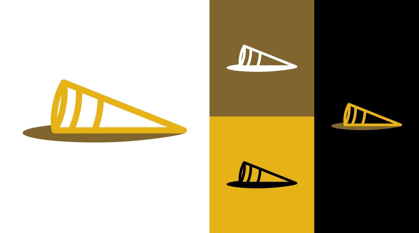 poner cono bajo tierra con sombra 9396989 Vector en Vecteezy