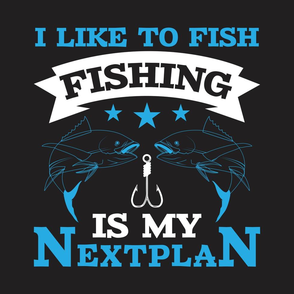 diseño de camiseta de pesca vector