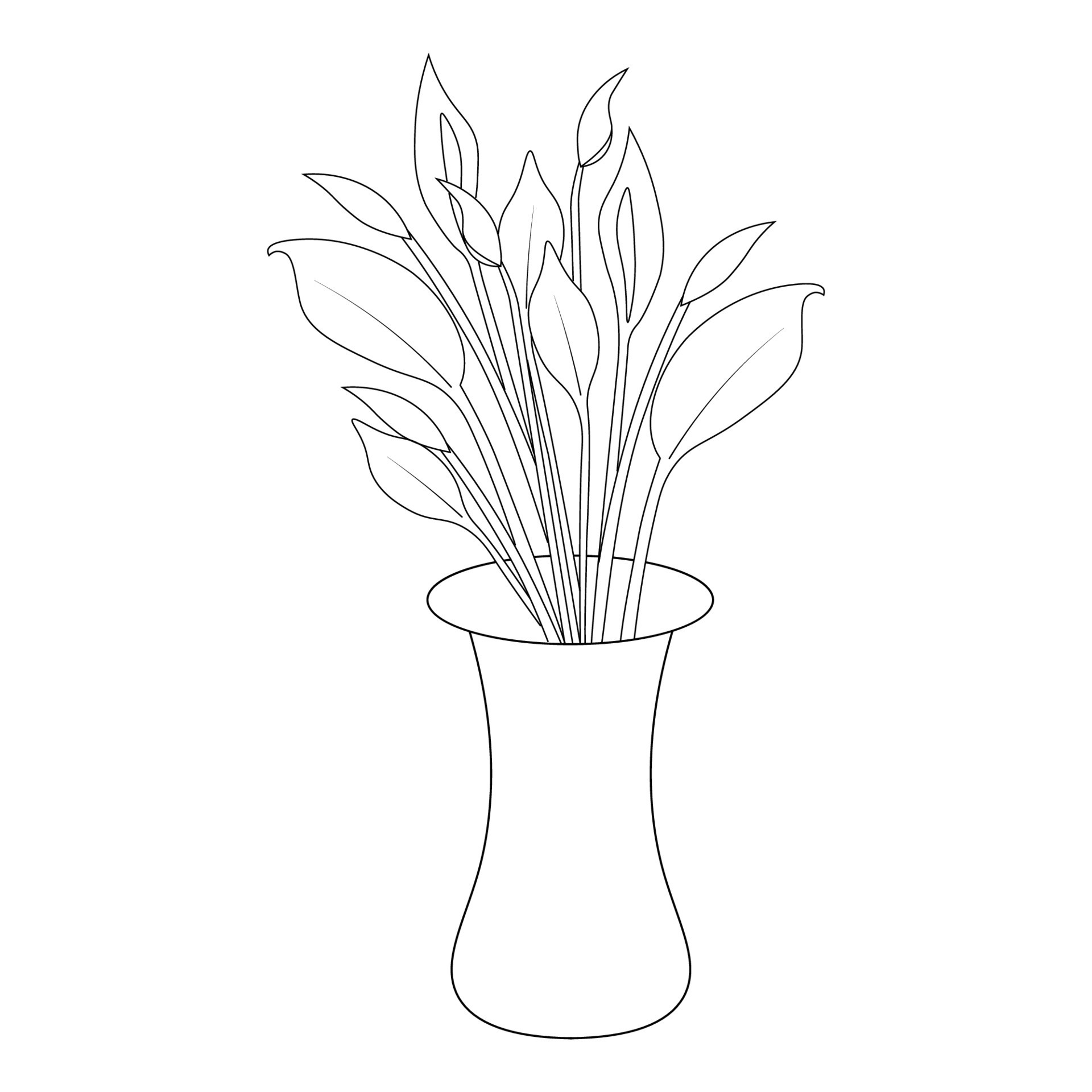 Glass flower vase | Flower vase drawing, Flower drawing, Drawings-saigonsouth.com.vn