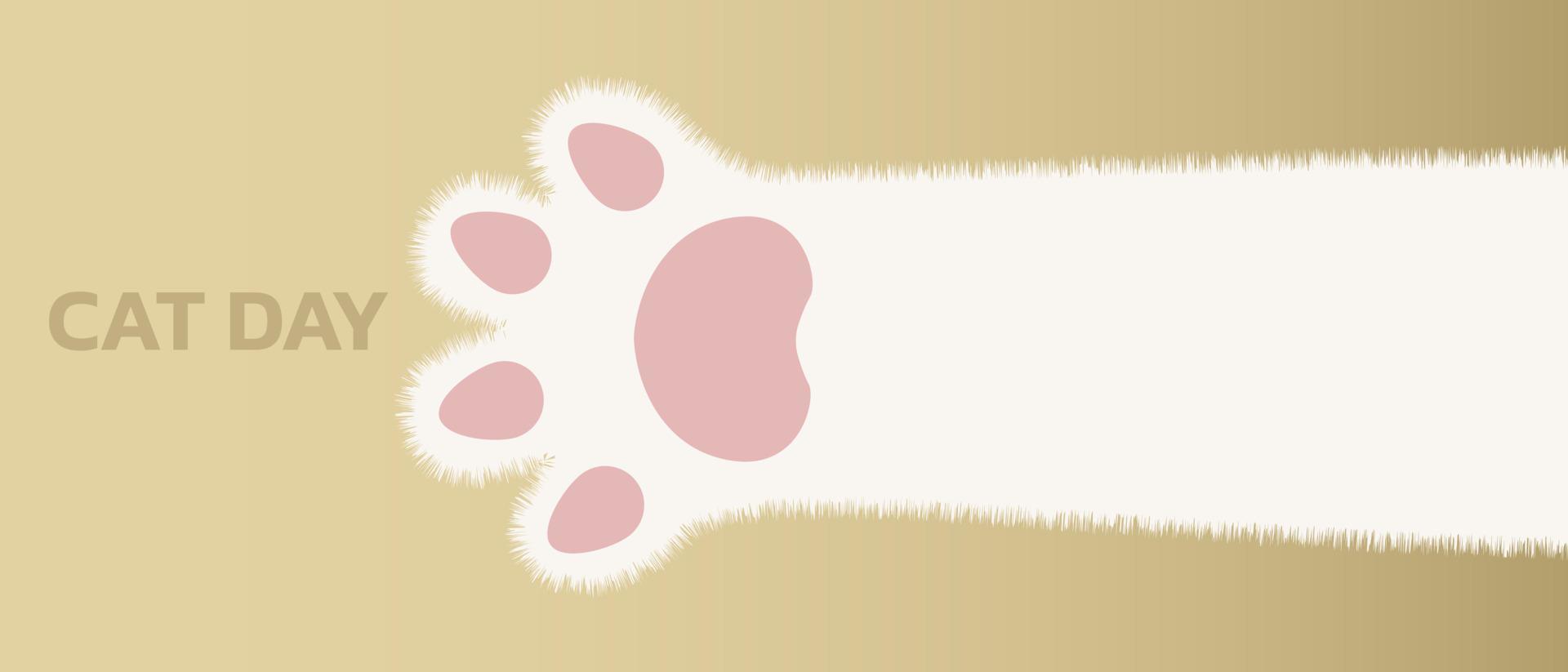 World Cat Day concept.International Cat Day. Holiday concept. Template for background, Web banner, card, poster vector