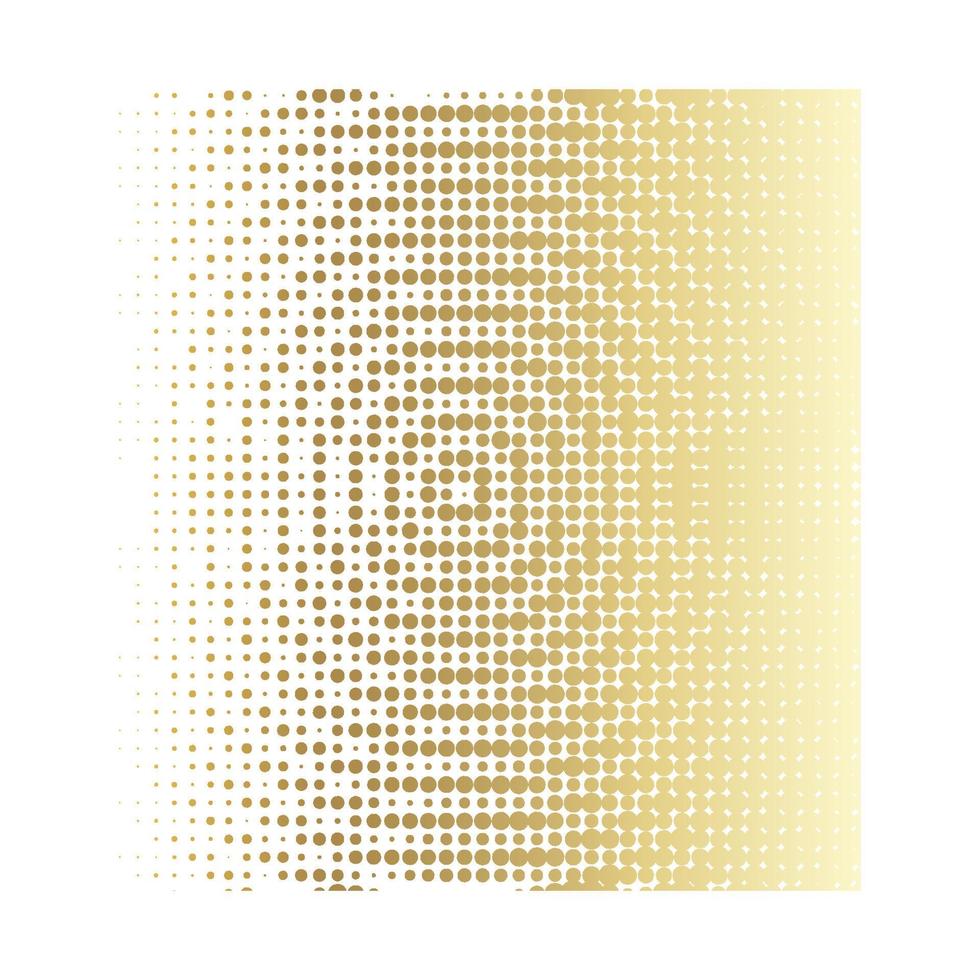 Vector collection of  golden halftone ink geometric monochrome squares