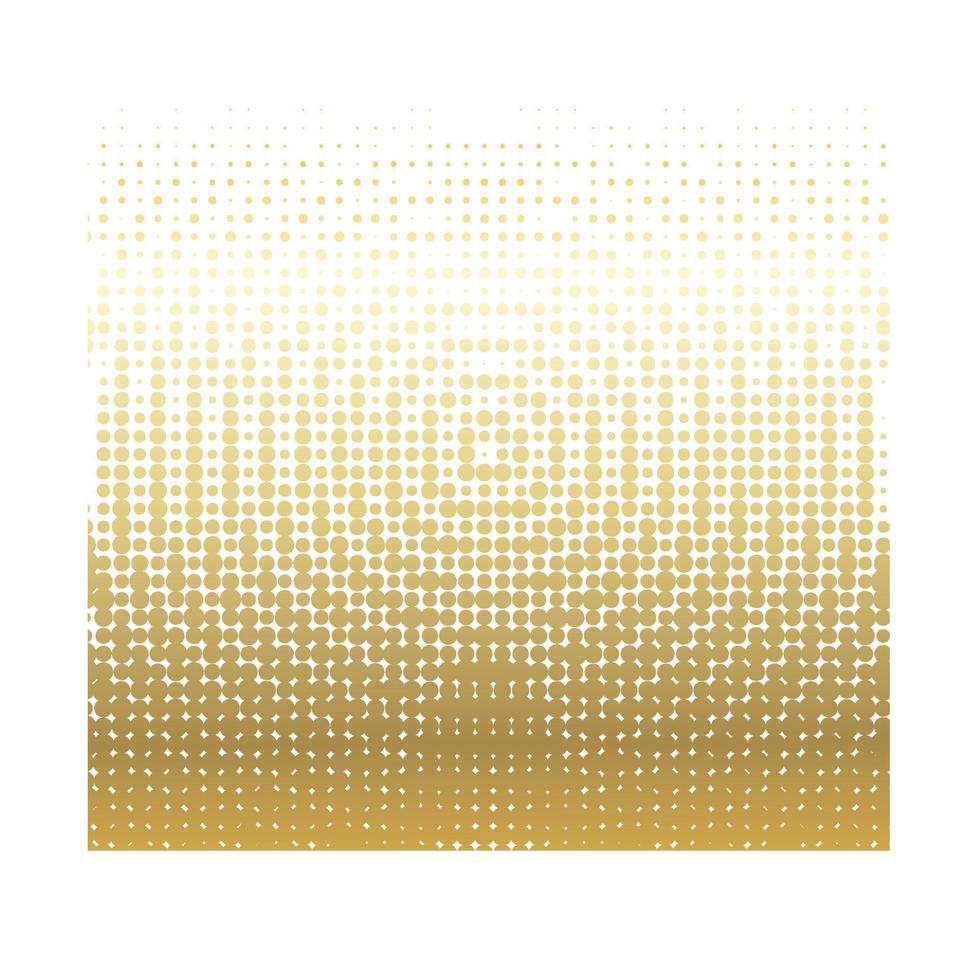 Vector collection of  golden halftone ink geometric monochrome squares