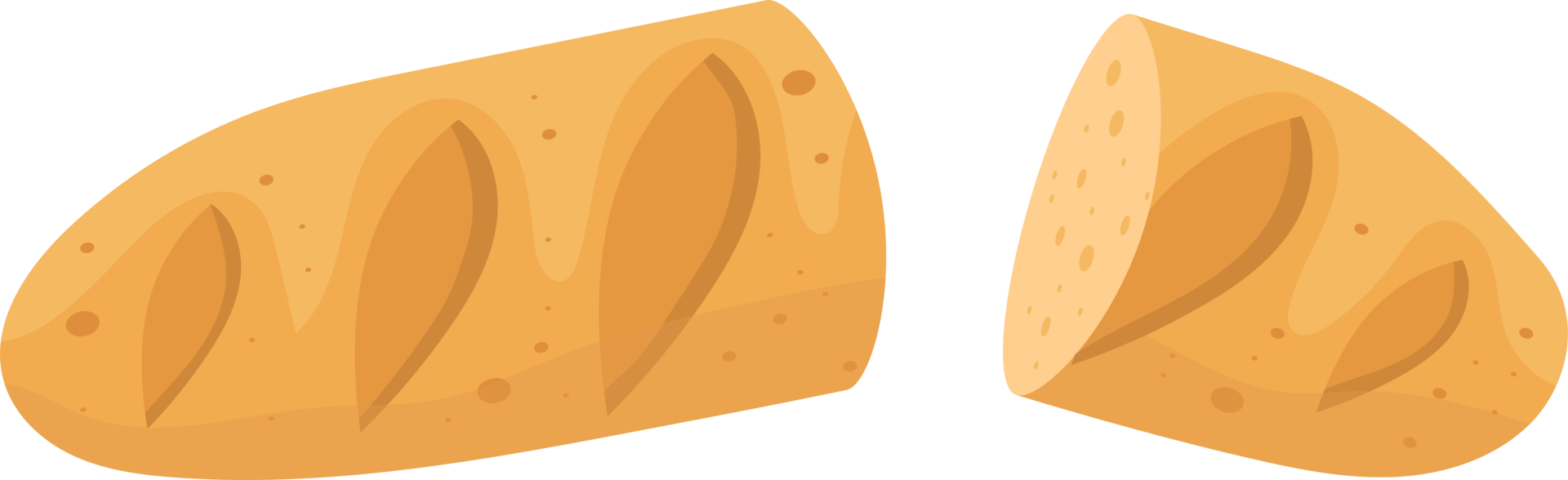 Fresh bread clipart design illustration png