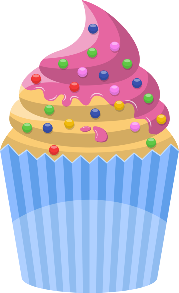 läcker cupcake clipart design illustration png