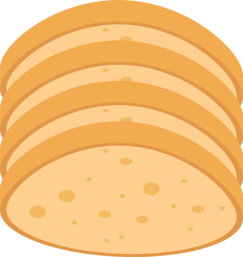 ilustração de design de clipart de pão fresco png