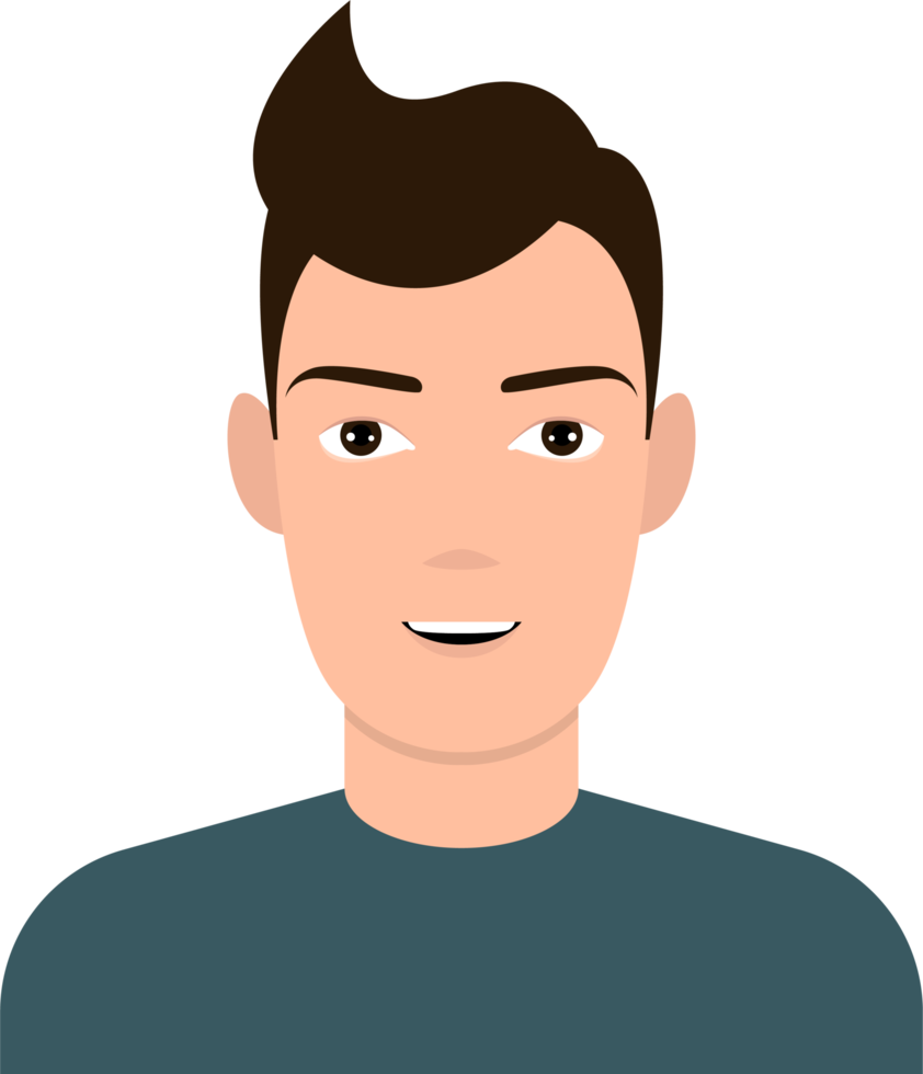 man avatar clipart illustration png