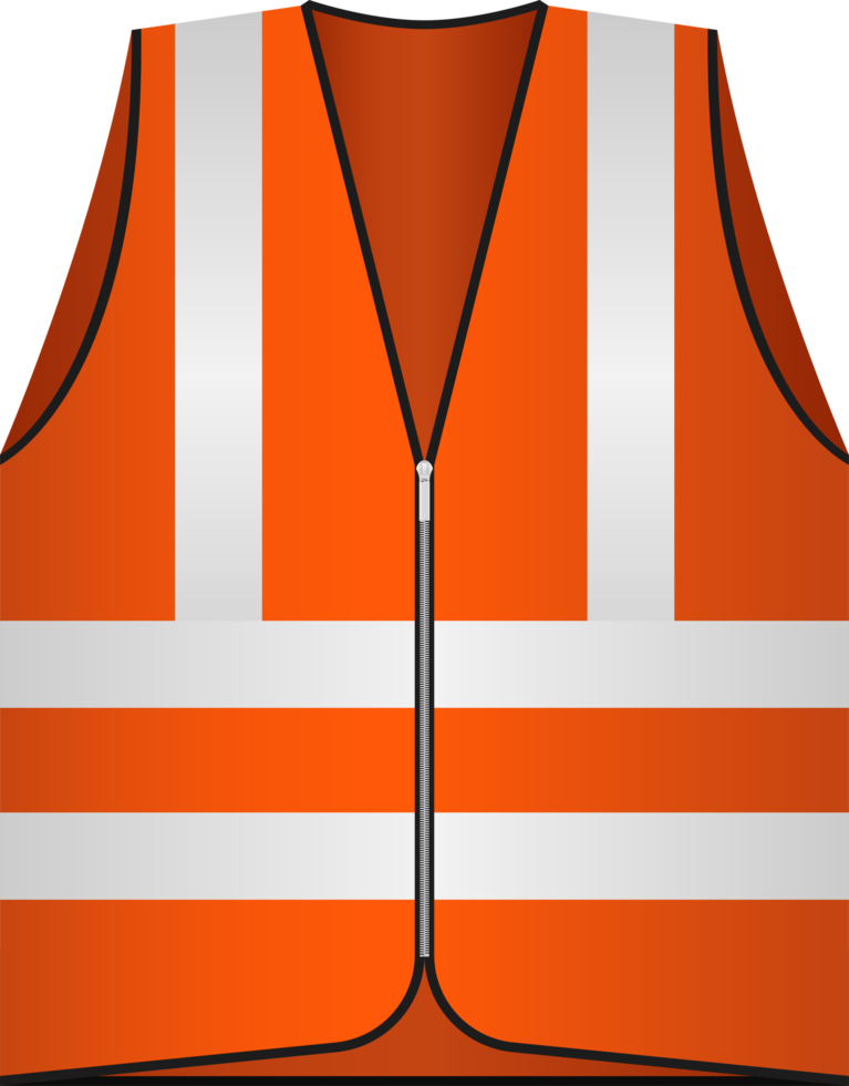 Safety vest clipart design illustration png