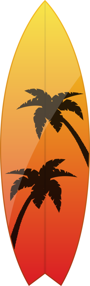 Ilustración de diseño de imágenes prediseñadas de tabla de surf png