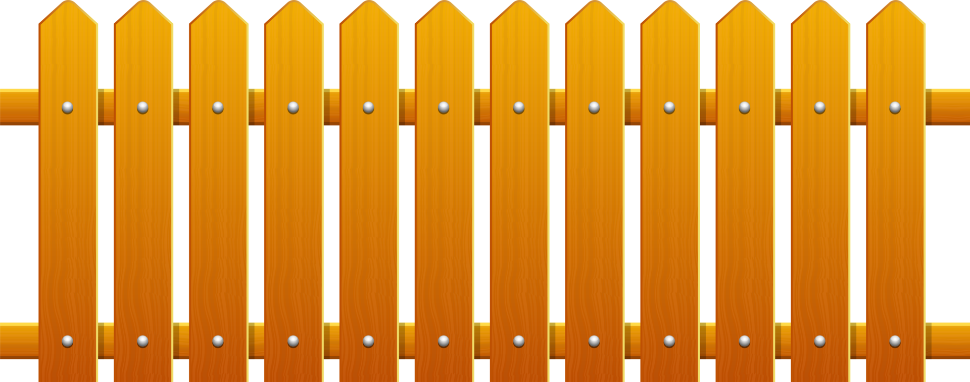 Wooden fence clipart design illustration png