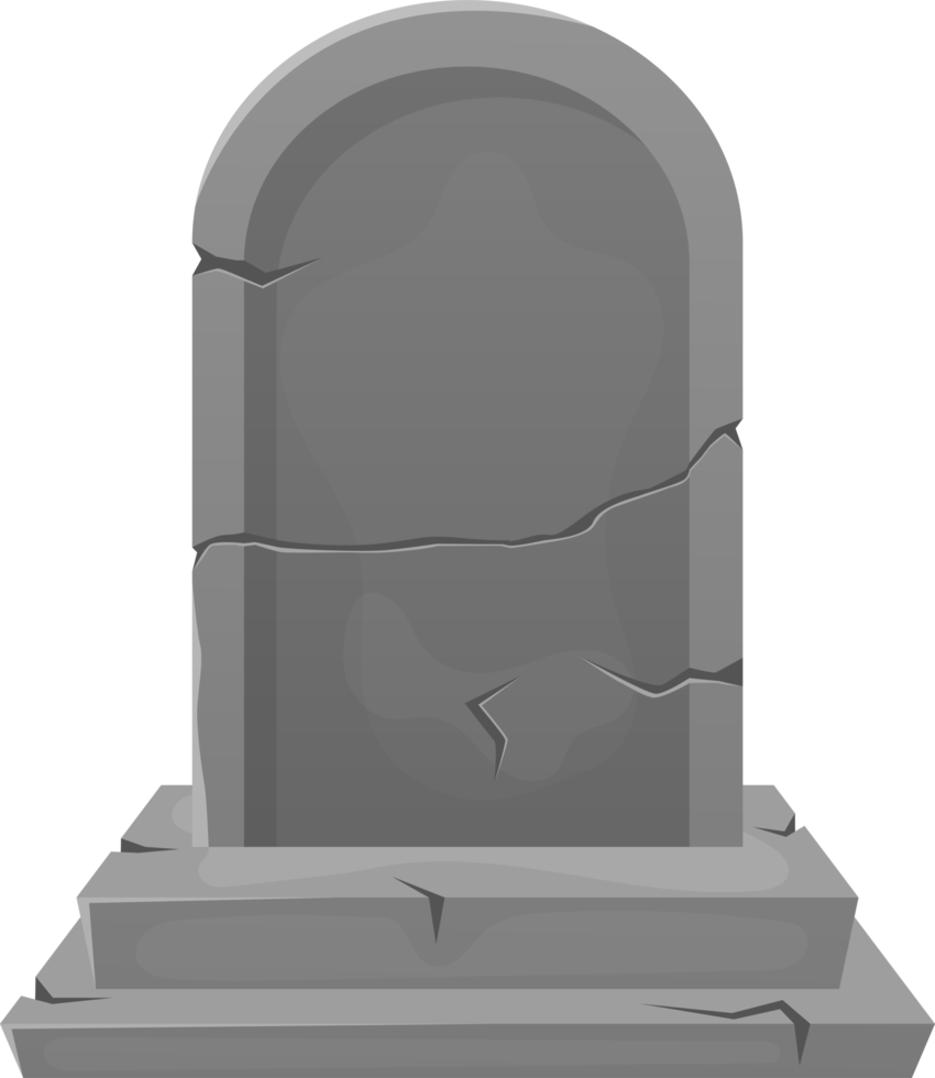 Grave stone clipart design illustration png