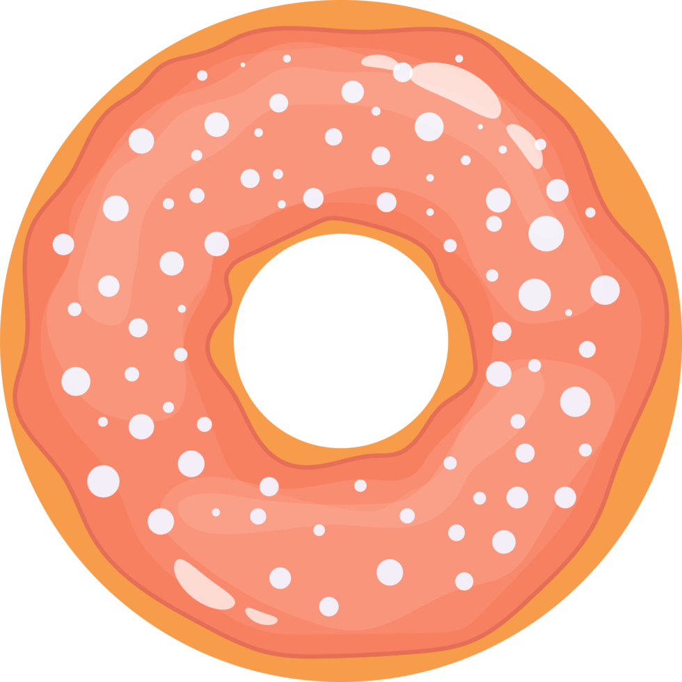 delicioso donut conjunto clipart diseño ilustración png