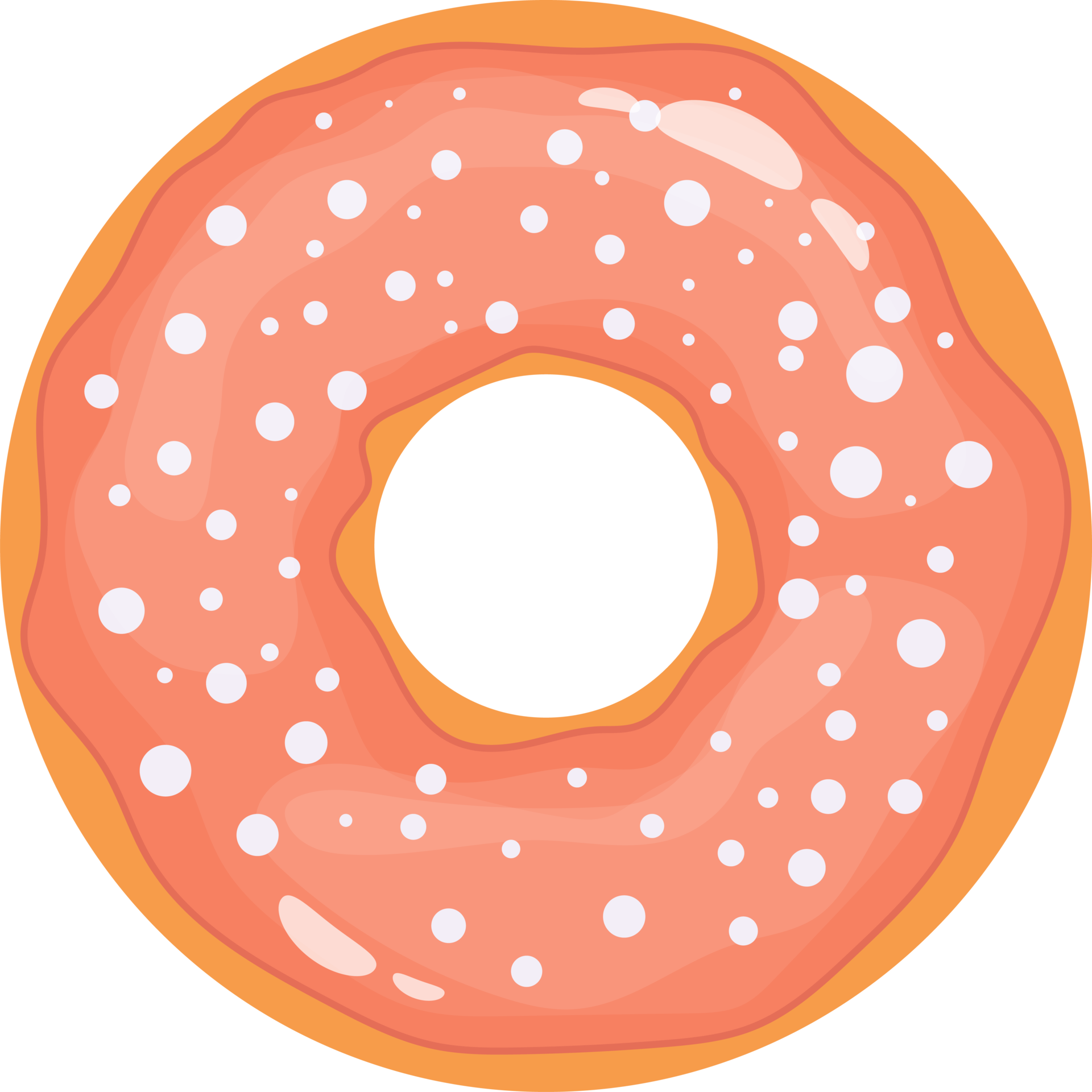 delicioso donut conjunto clipart diseño ilustración 9397937 PNG