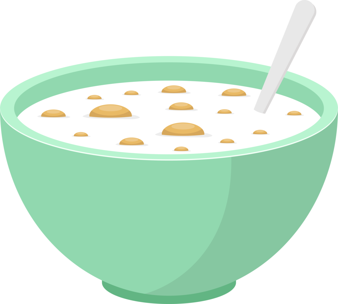 Bowl of cereal clipart design illustration png