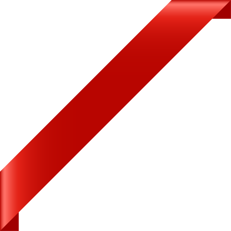Red banner clipart design illustration png
