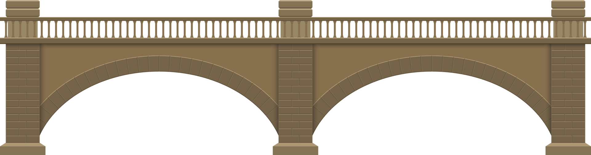 ilustração de design de clipart de ponte de pedra png