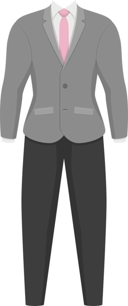 Business man suit clipart design illustration png