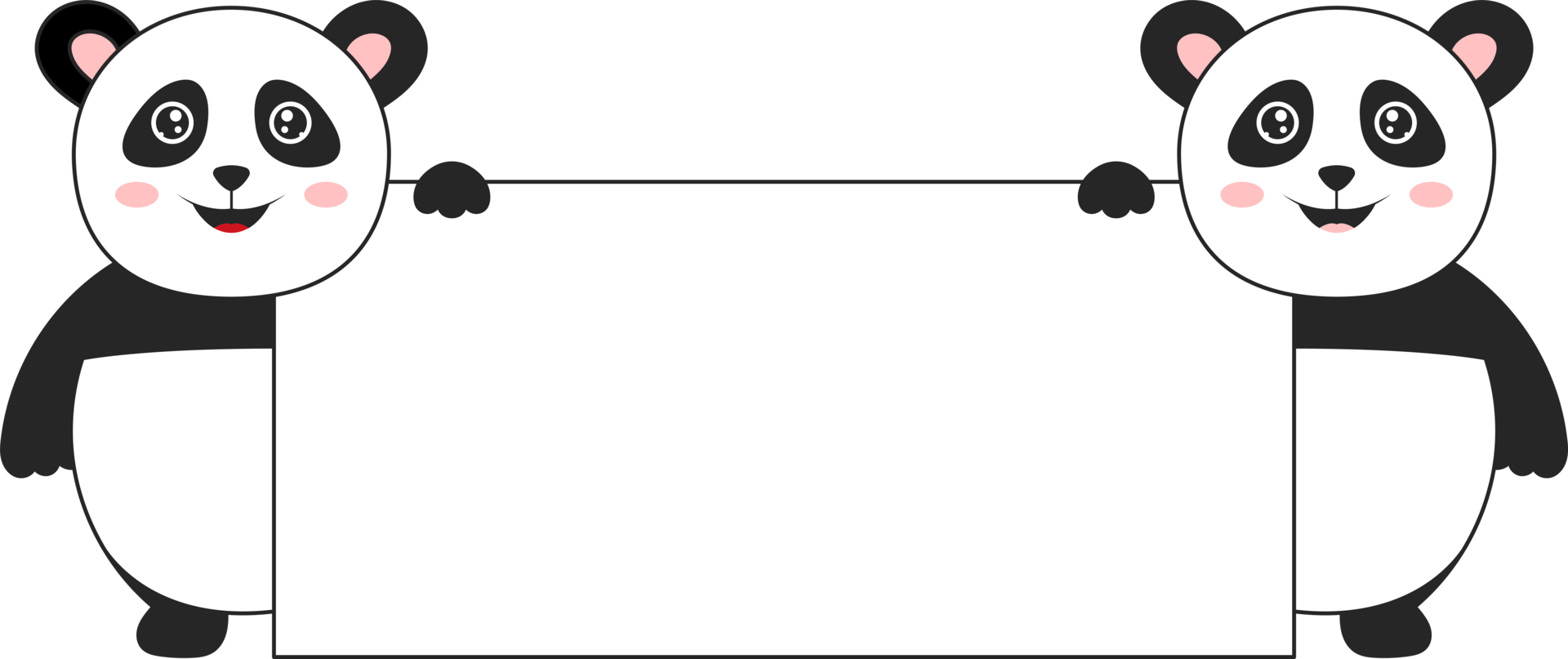 Panda bear clipart design illustration 9398023 PNG