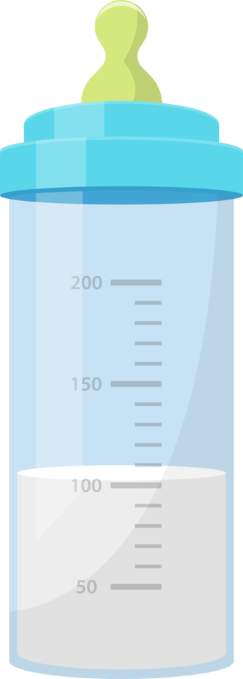 Baby milk bottle clipart png