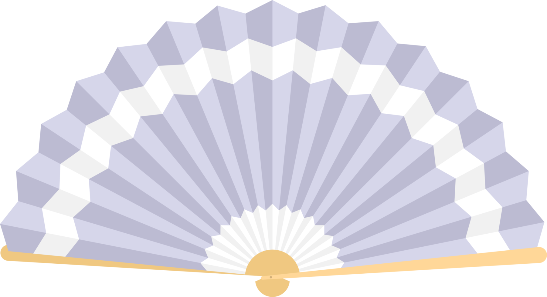 Japanese folding fan clipart design illustration png