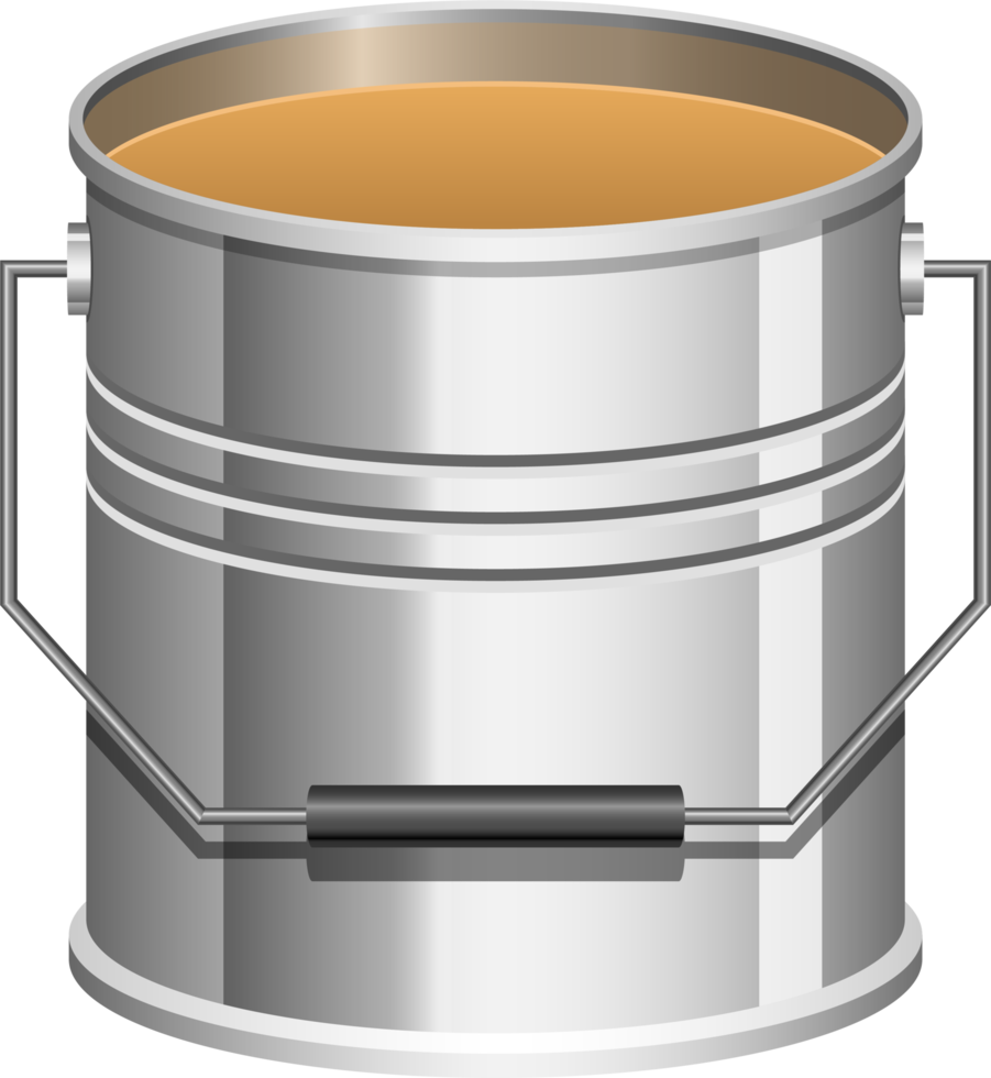 Realistic paint can clipart design illustration png