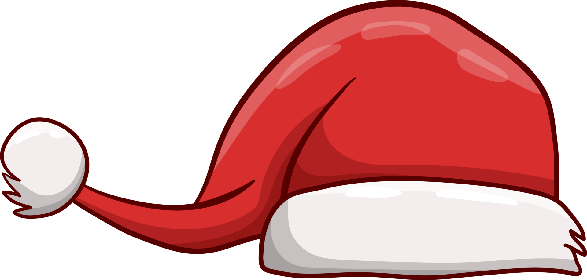 chapeau de père noël clipart conception illustration png