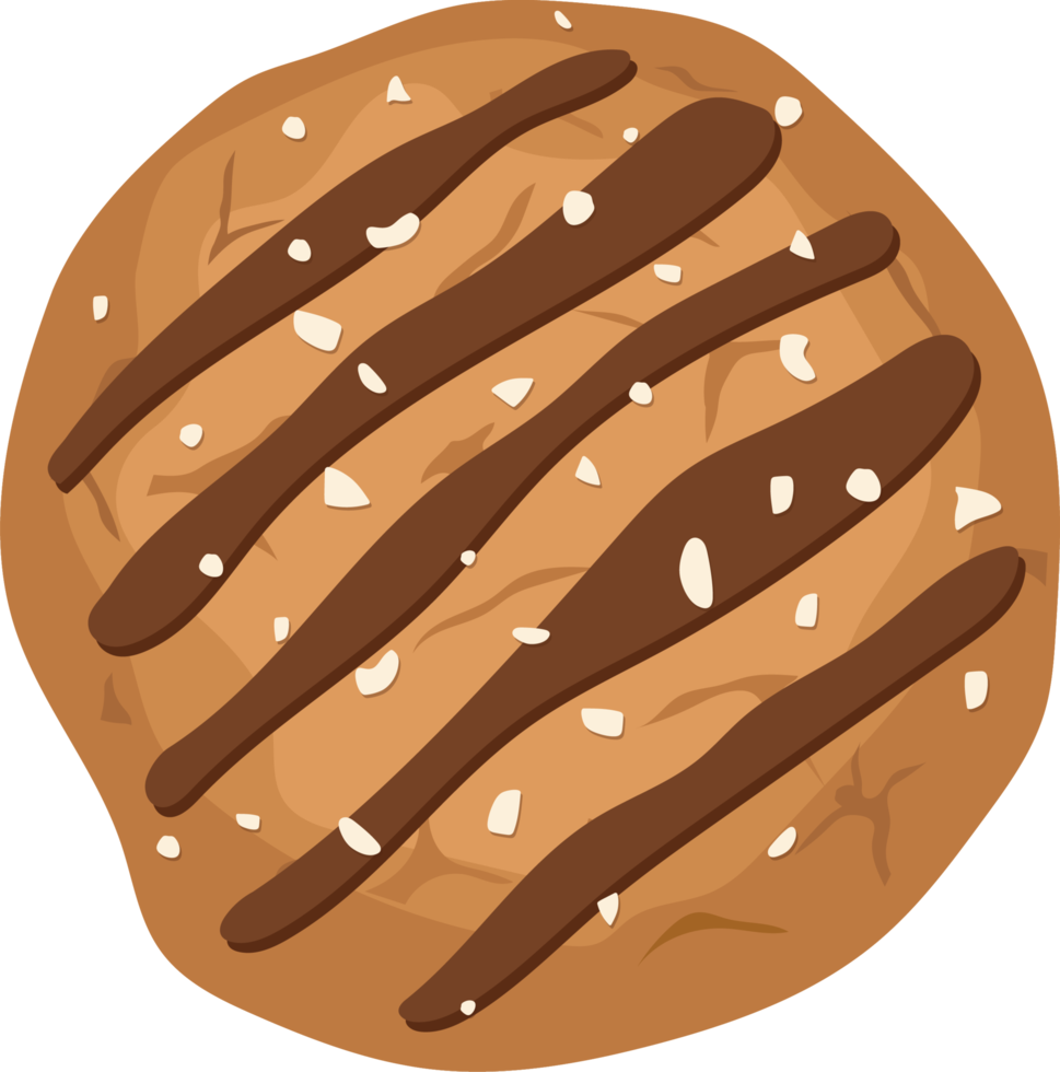 ilustração de design de clipart de biscoitos saborosos caseiros png
