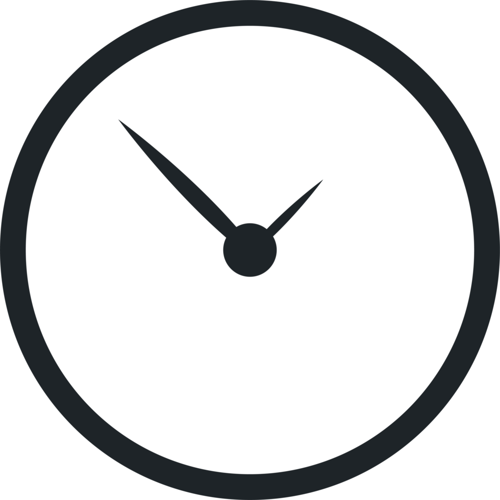 Clock icon clipart design illustration png