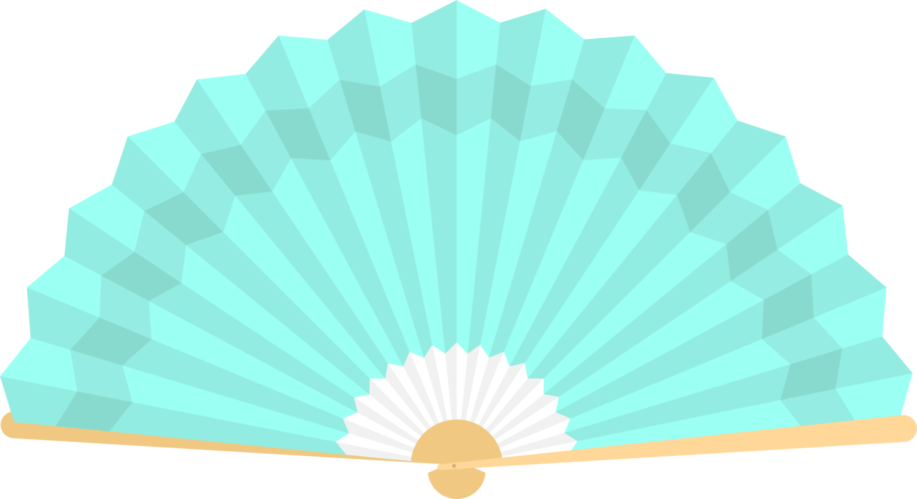 Japanese folding fan clipart design illustration png