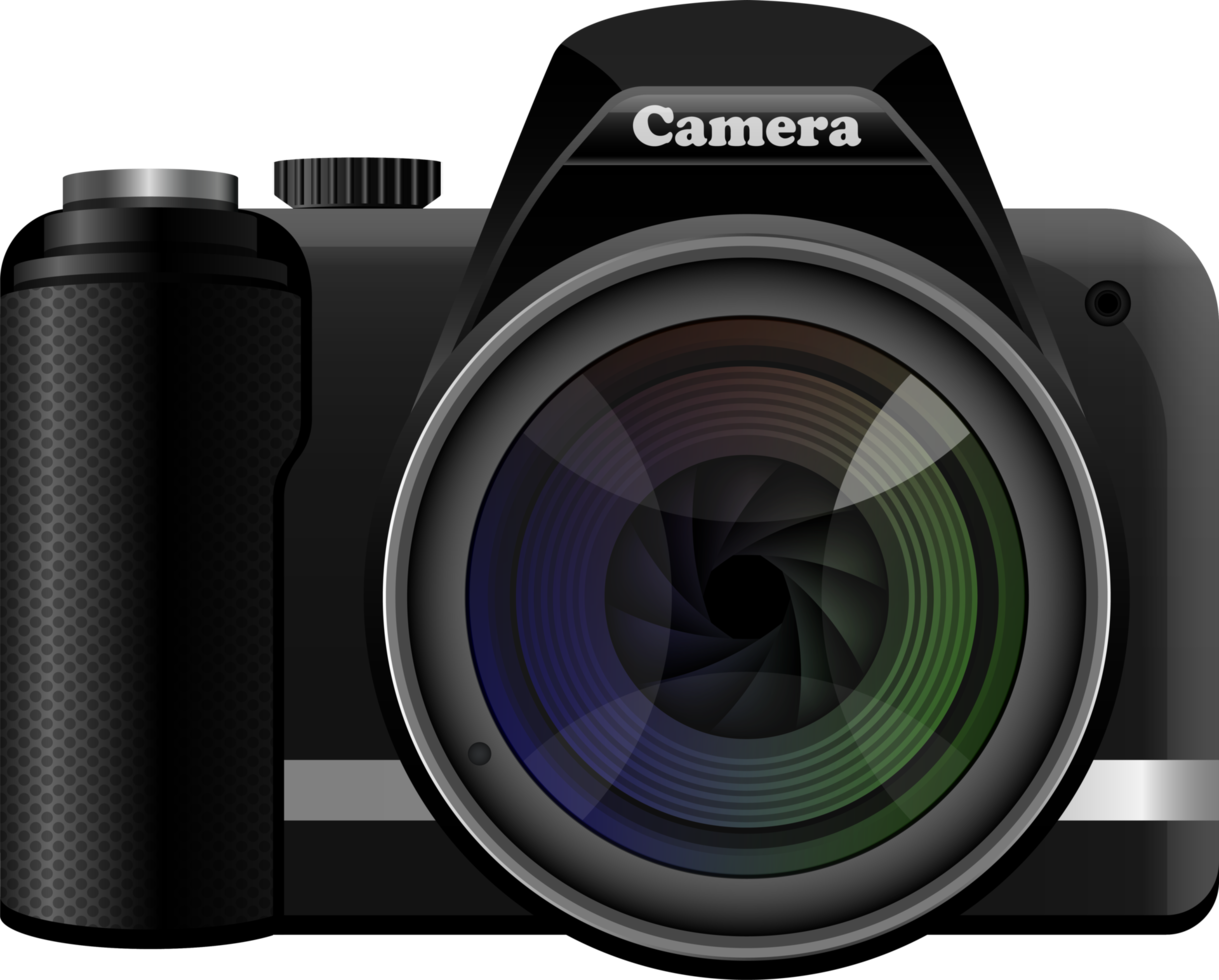 ilustração de design de clipart de câmera fotográfica dslr png