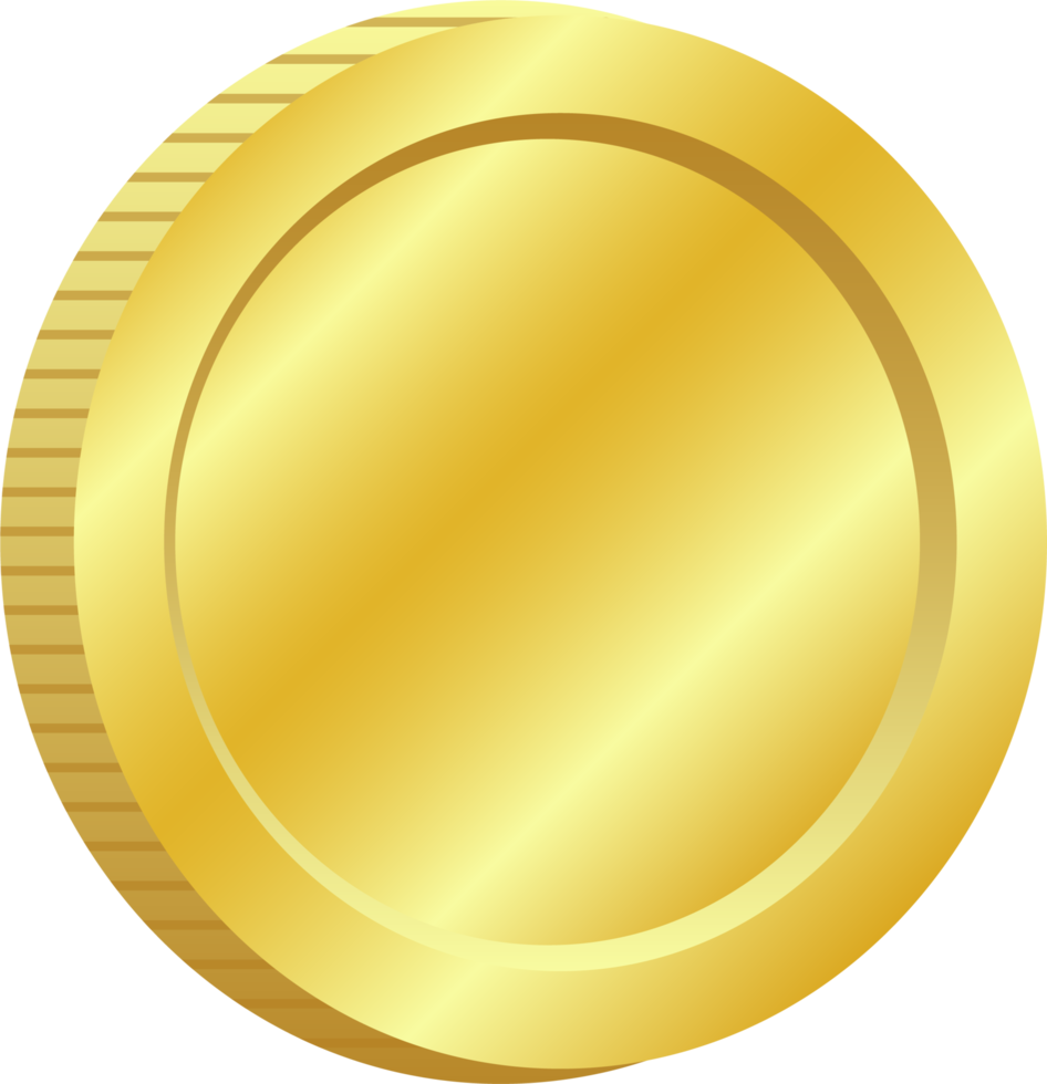 Shiny coins clipart design illustration png